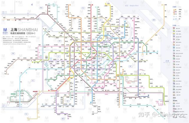 上海轨道交通线路图(2035 /2024 /运营版)