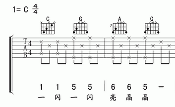 吉他六线谱上的数字怎么弹