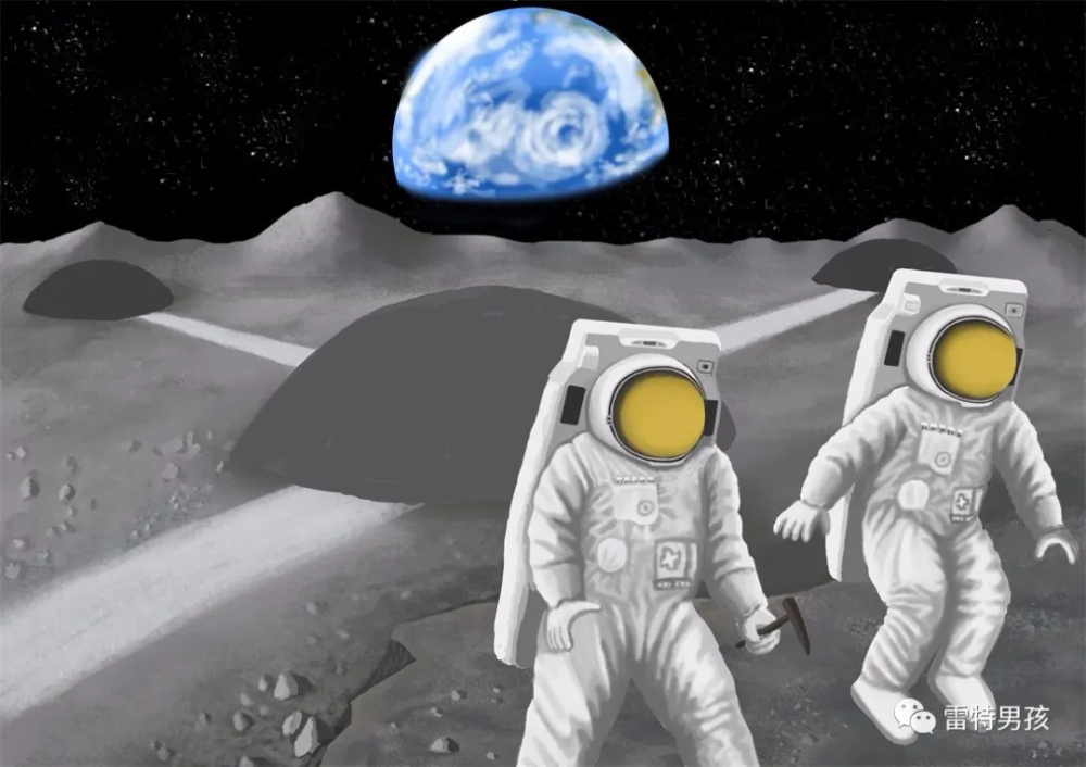 对航天科技的一些思考《月球基地》绘画过程