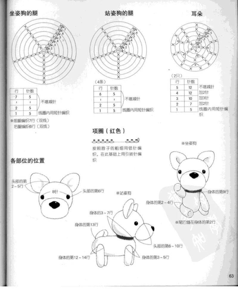 钩针狗狗的每一天超人气狗狗手工秀场多款中文编织教程