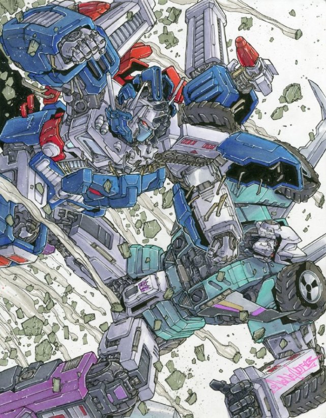 模玩控:alex milne 《变形金刚》插画集