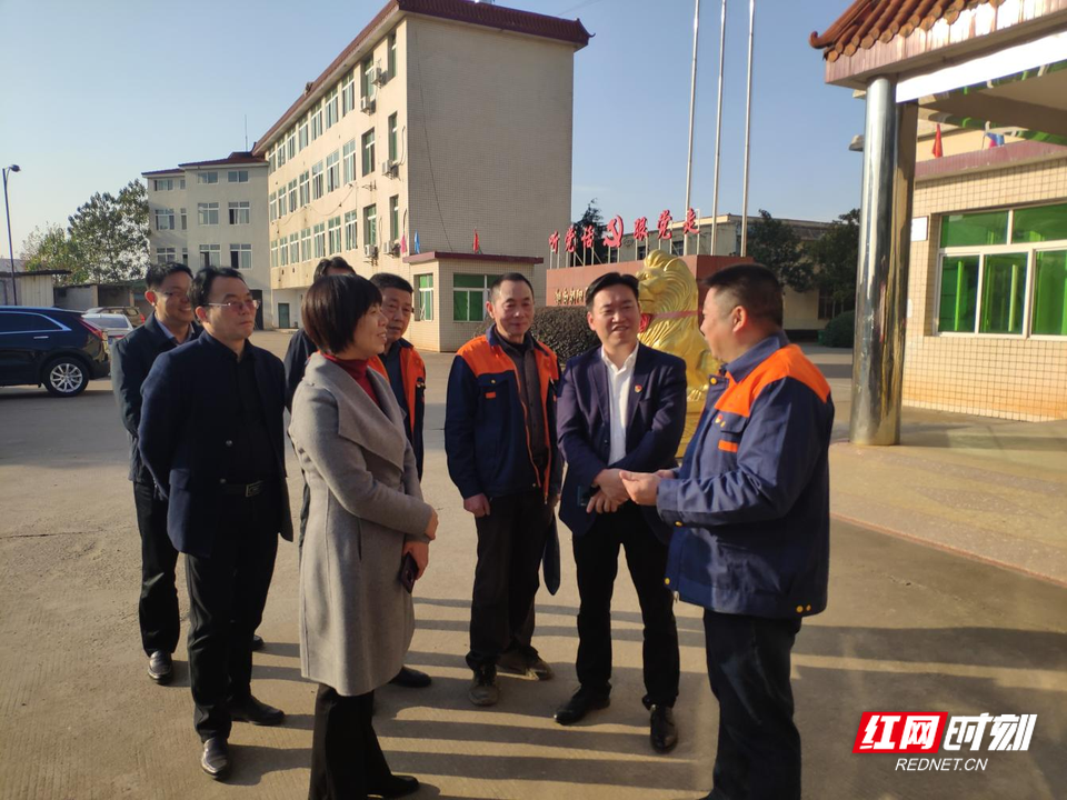 县委常委,县委组织部长雷继红率队深入衡东经济开发区开展