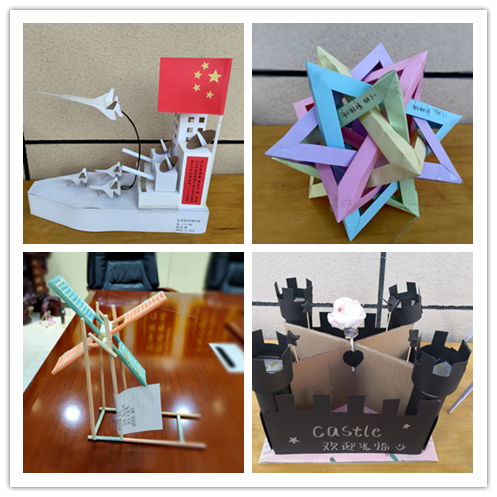 立体几何模型展出后,引起了各年级老师和同学极大的兴趣.