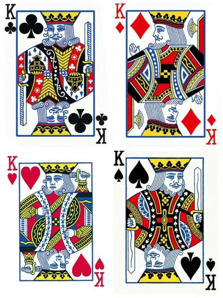 扑克冷知识扑克牌背面为什么要印花纹红桃k上的国王为什么没胡子民间