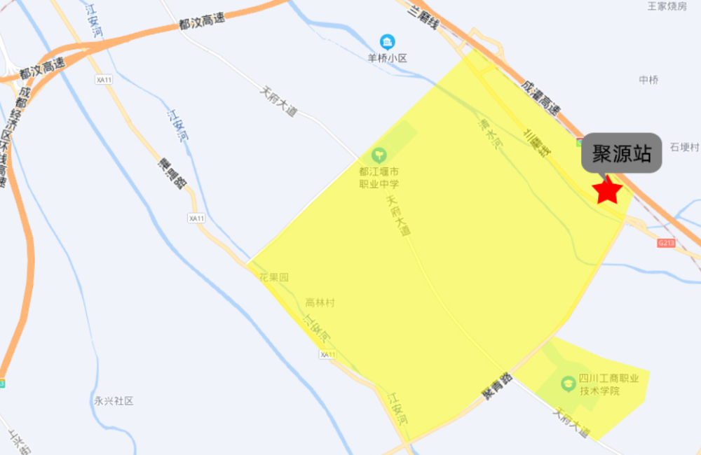 都江堰成灌快铁聚源站tod一体化城市设计(含大学城片区)编制工作项目