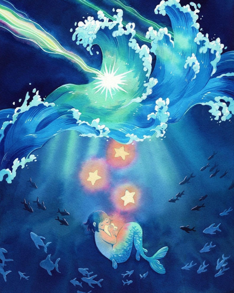 唯美手绘插画芬兰画师heikala