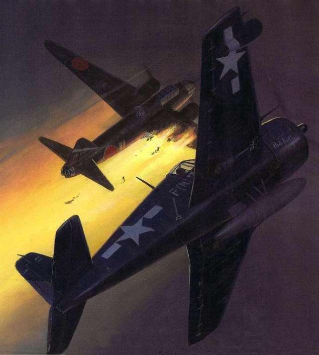 美国二战f6f"地狱猫"舰载战斗机