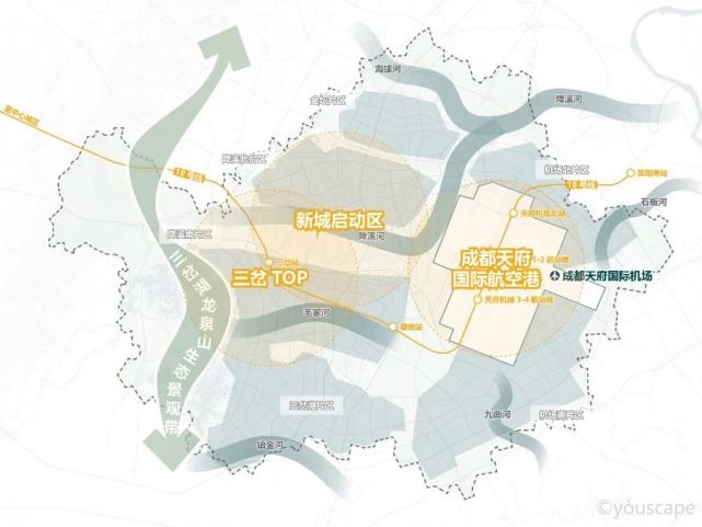 空港新城东进整体规划图2019年9月18日,成都天府国际空港新城暨成都