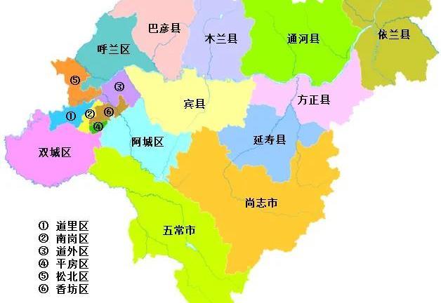 哈尔滨18区县常住人口南岗区13907万木兰县1762万