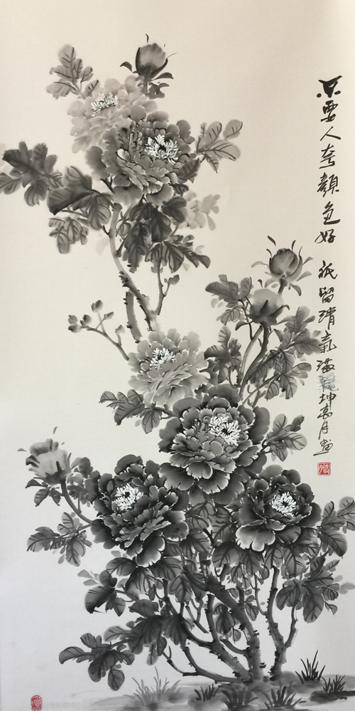 高月(原名高琳)职业画家,安徽临泉人,花鸟画大师田世光的亲传弟子,95