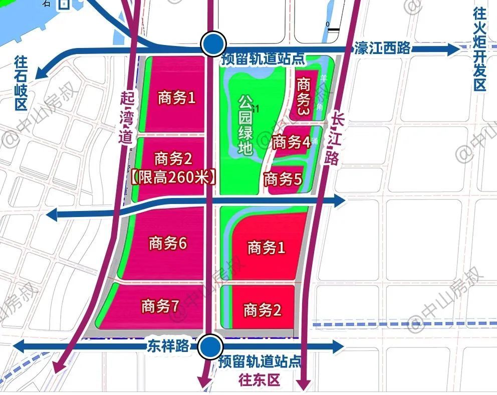 结合2019年5月发布的《中山市岐江新城提升规划》,岐江新城将以岐江河