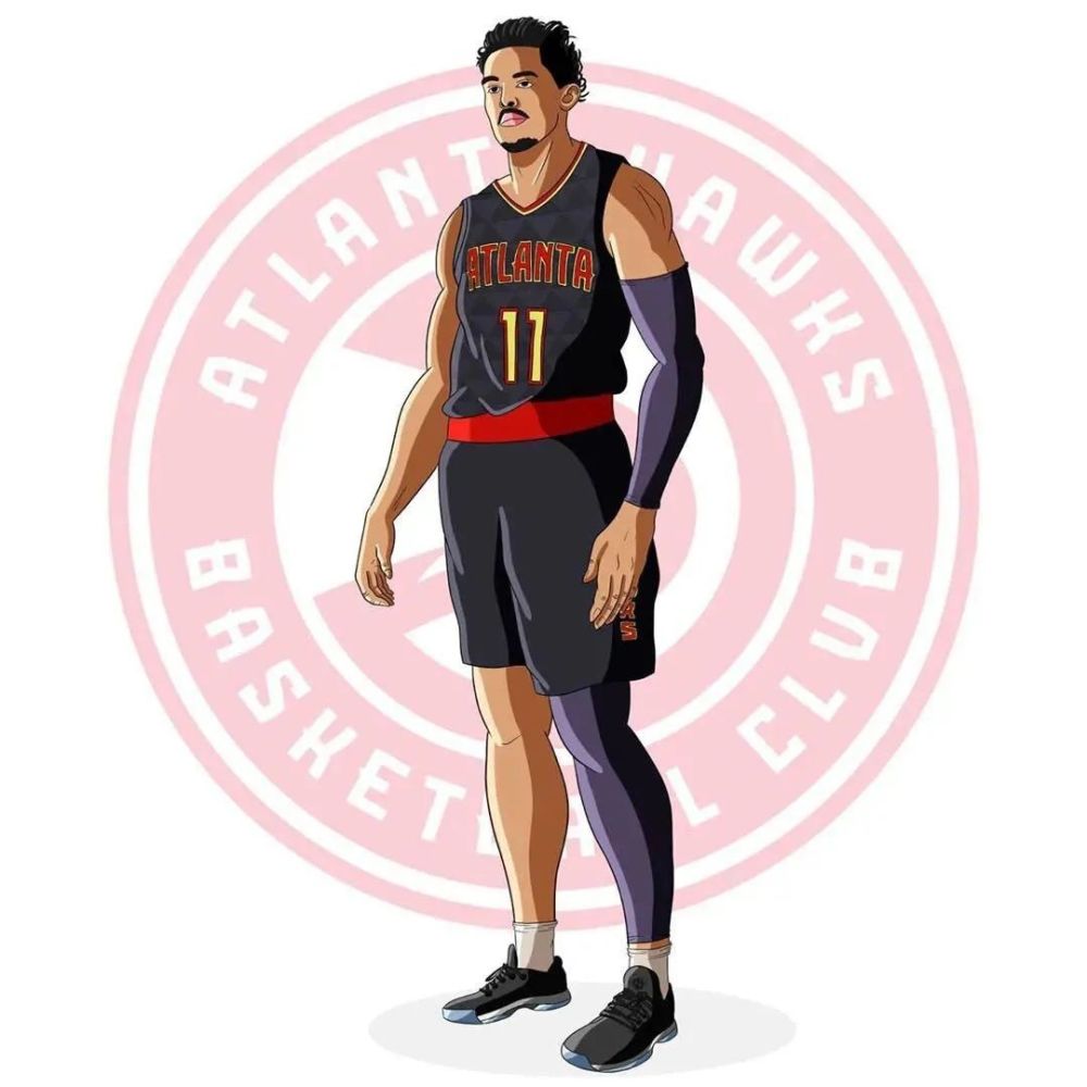 nba球星动漫简约风格丨篮球头像