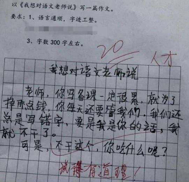 小学生作文姐姐疯了走红老师看后忍不住笑姐姐气的追着打