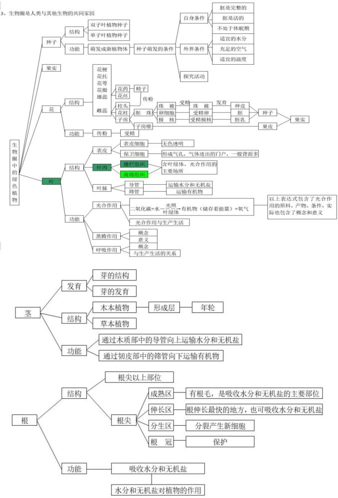 【学考备考】初中生物思维导图大全,不容错过!(附学考