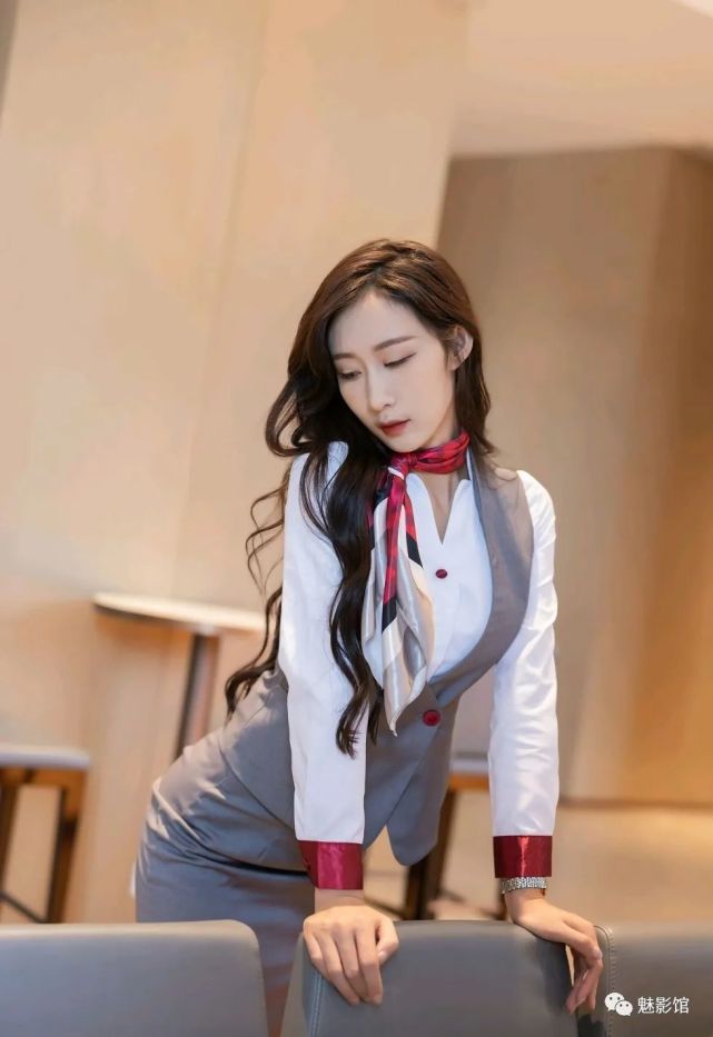 灰丝!空姐制服装