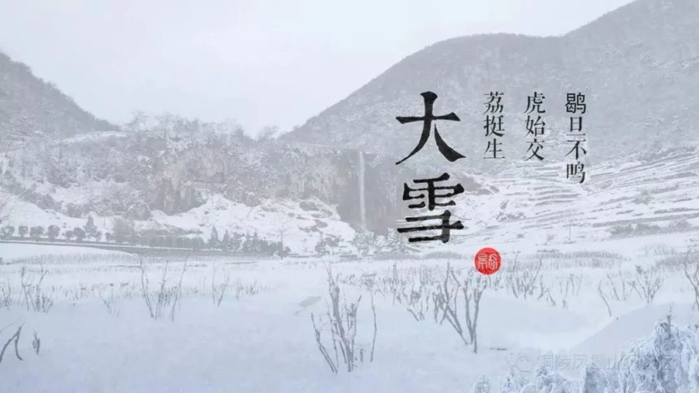 24节气大雪一元复始季瑞雪兆丰年