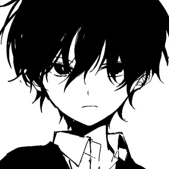 男高中生适合用的黑白动漫男头