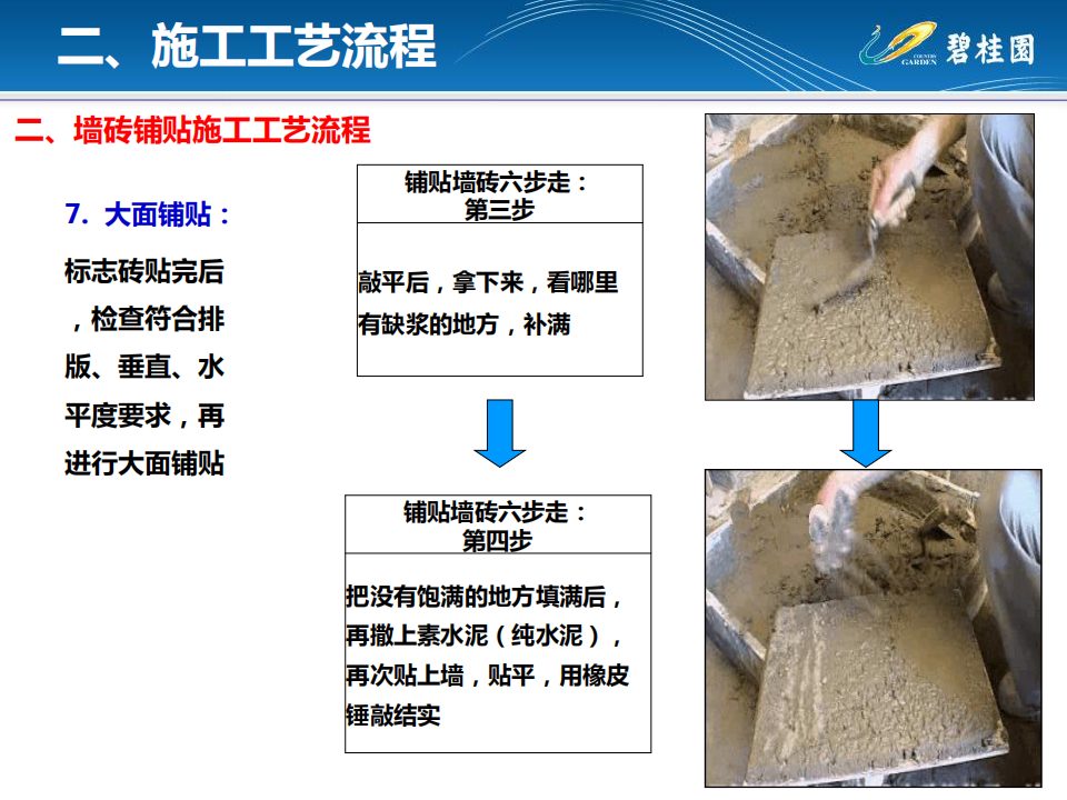 知名地产墙砖铺贴工程施工工艺指引