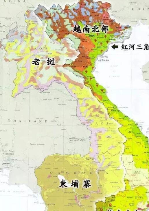 为什么很多"越南老地图",总是把老挝,柬埔寨画进版图?