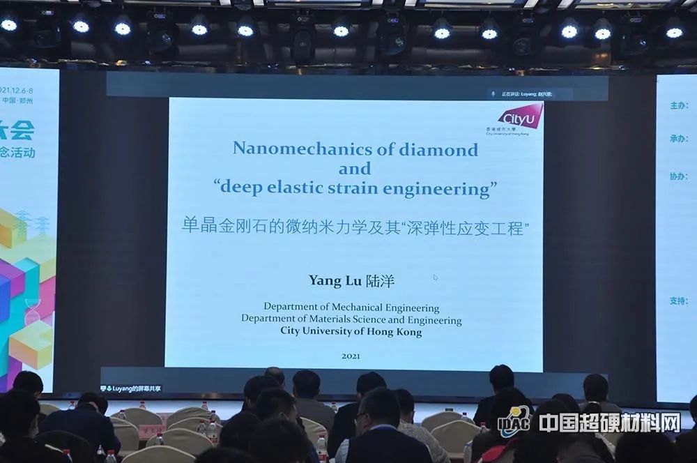 香港城市大学陆洋教授(视频)作《单晶金刚石的微纳米力学及其"深弹性