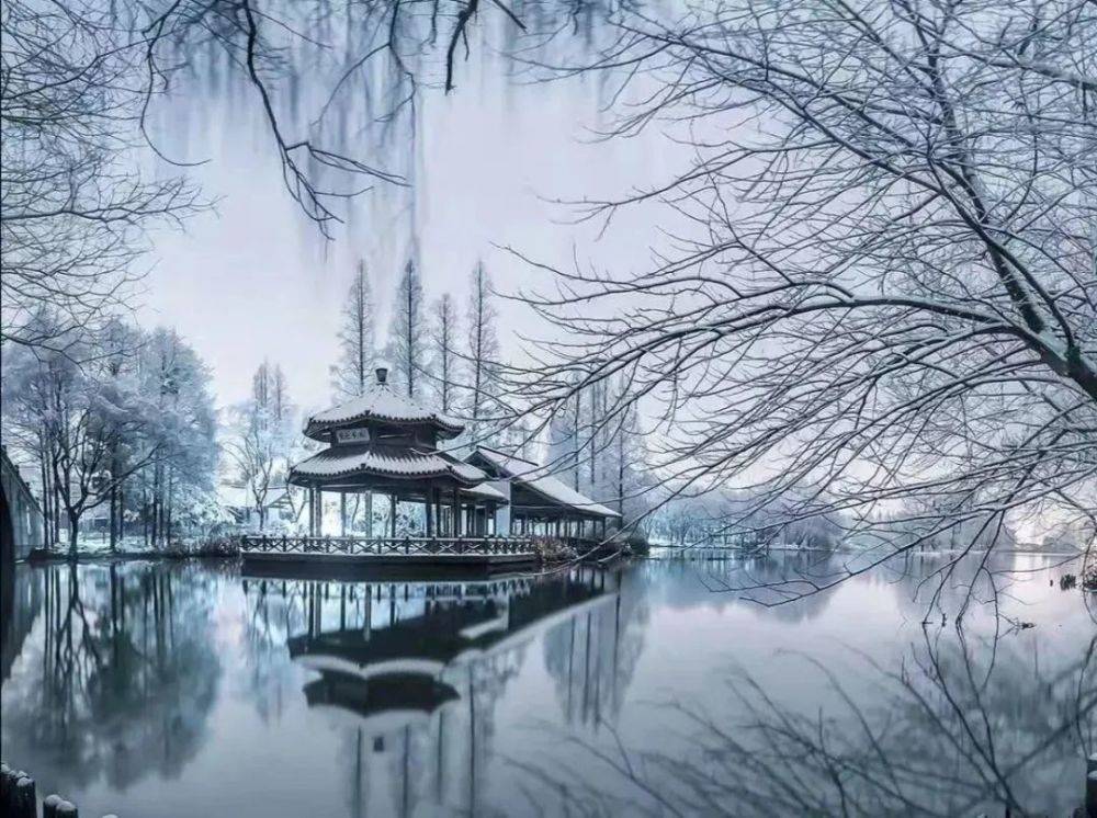 雨西湖不如雪西湖杭州西湖冬景美得窒息