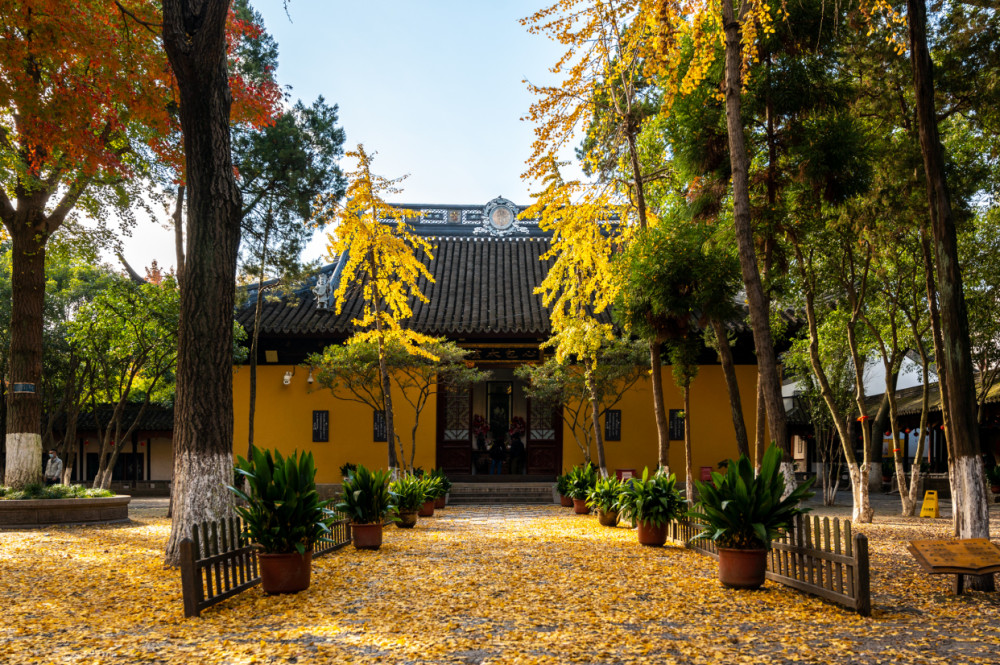 苏州寒山寺因一首唐诗而名扬天下距今已1500多年历史