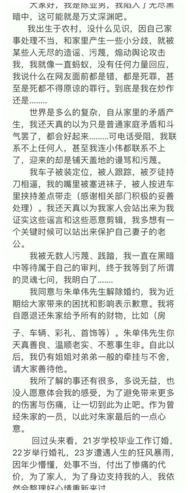 贪婪的陈亚楠懦弱的朱小伟恨铁不成钢的朱之文注定离婚收尾