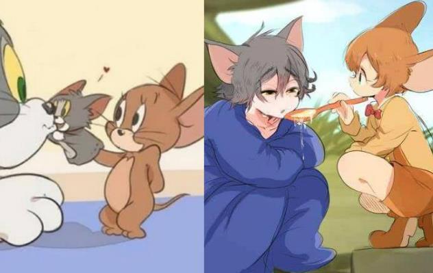 当童年动画中的角色拟人虹猫黑猫太帅了最后一对满满的cp感