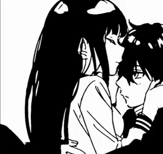 ins黑白动漫情头