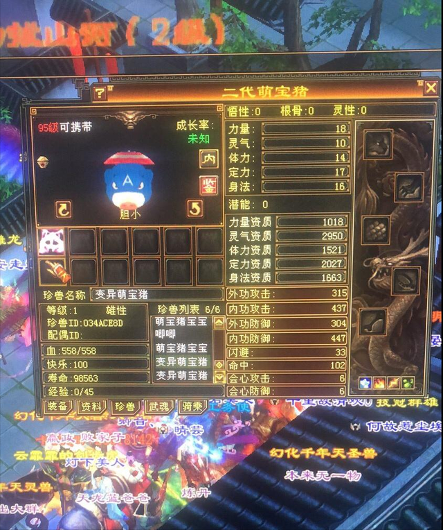 天龙怀旧服老玩家繁殖小完美萌宝猪