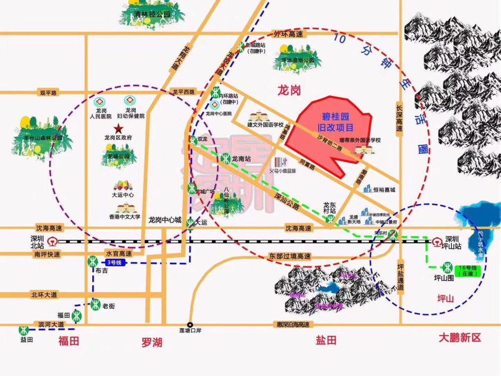 龙岗沙背坜碧桂园旧改