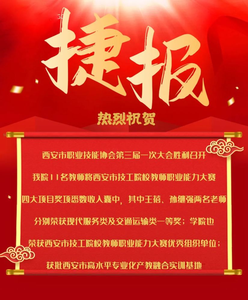 热烈祝贺西安市职业技能协会第三届一次大会在西安轨道交通技师学院