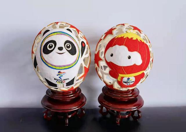 毫厘间的蛋雕艺术:让蛋壳绽放冬奥情