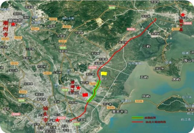 汕北大道(凤东路)澄海段有着重要作用完善汕头市路网建设对加快汕头