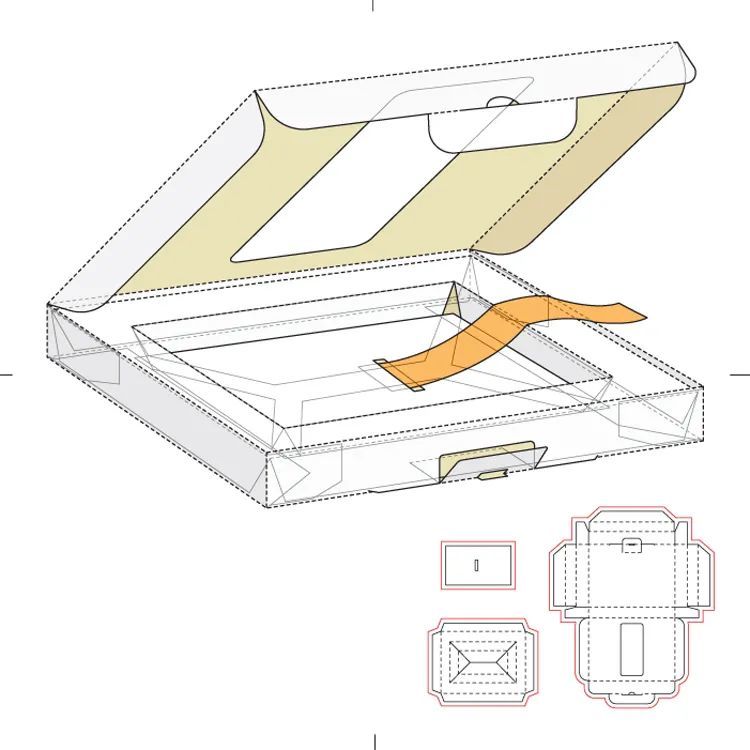 素材| 各类包装盒刀模图(eps格式)【876期】