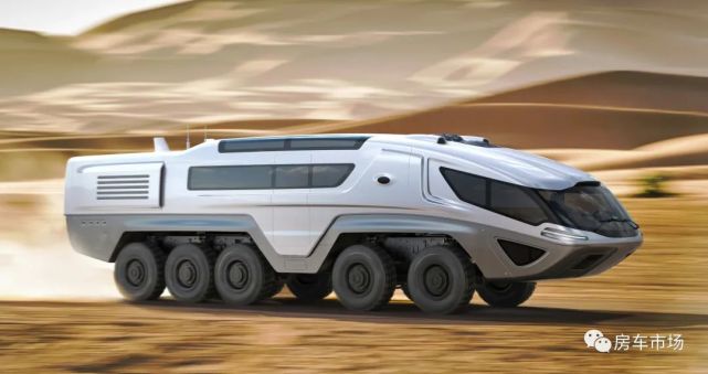 未来星际漫游房车!10x10驱动可穿行沙漠,灾难来了也不用怕