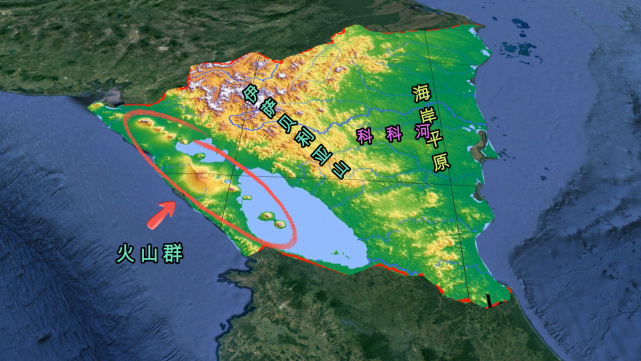 地形上尼加拉瓜中部为高地,东部为海岸平原,西部则是两个湖泊形成的