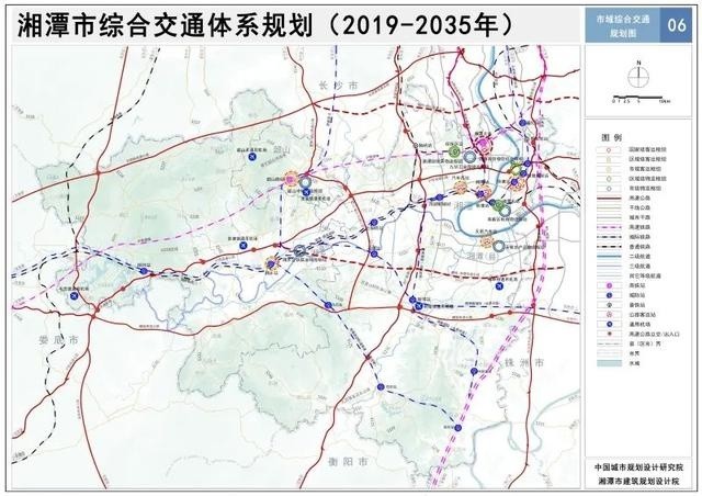 远景预留河口大桥和湘钢隧道.