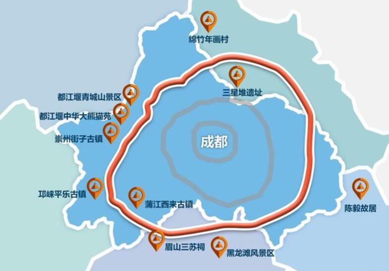 一图看成都都市圈环线高速公路的建设历程8年建设终闭环