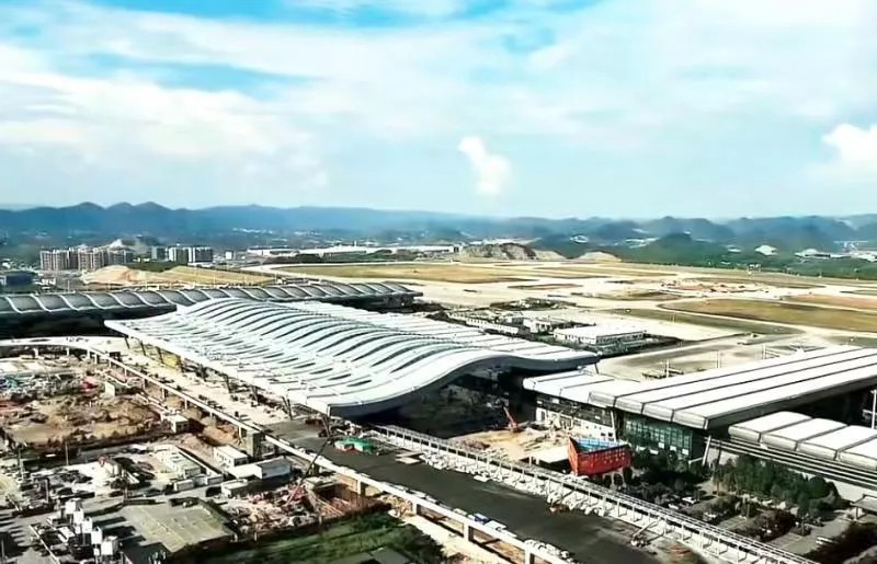 随着贵阳龙洞堡国际机场三期扩建工程(t3航站楼及相关站坪工程)顺利