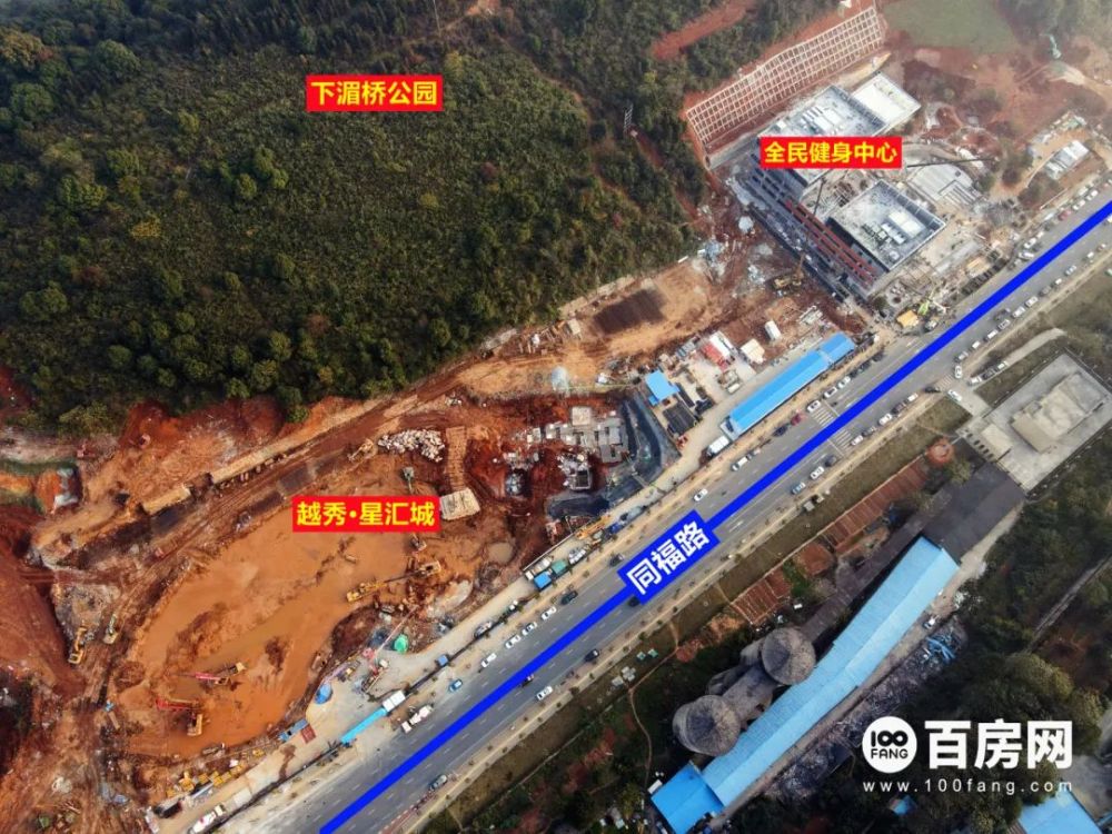 实景航拍郴州下湄桥12月工程进度汇总