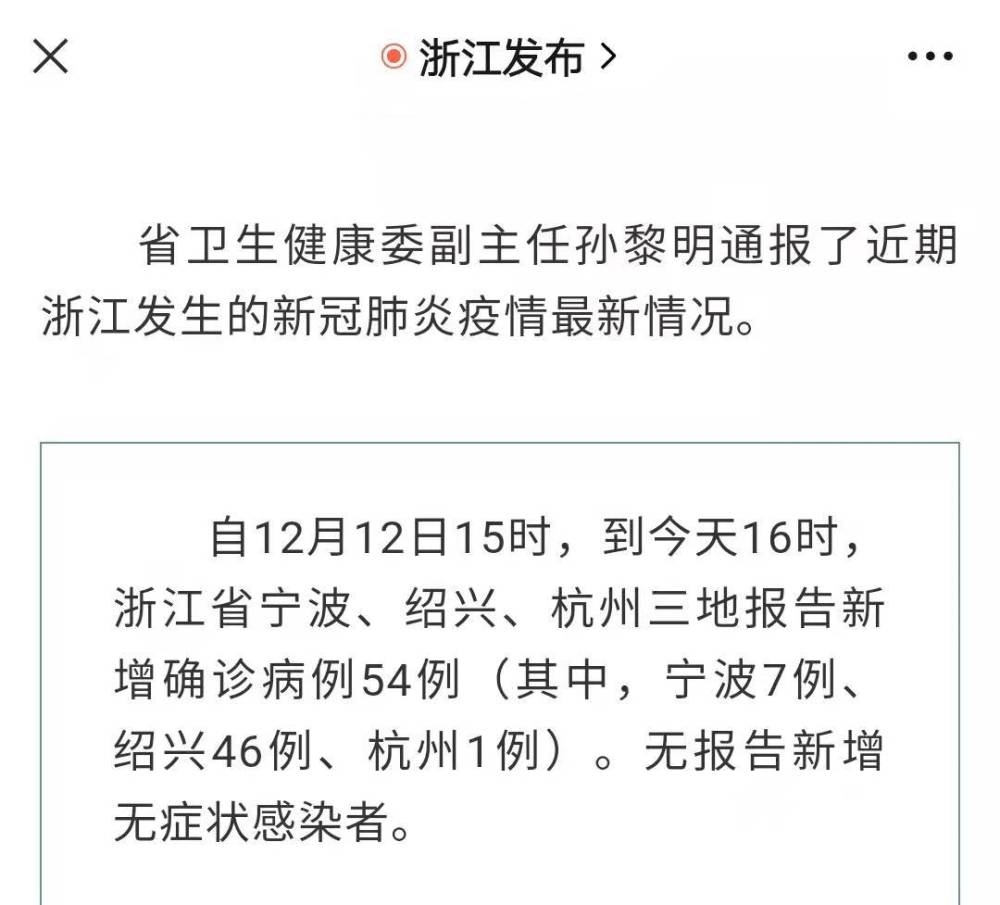 浙江三地报告新增确诊57例
 /浙江三地报告新增确诊57例是哪里的