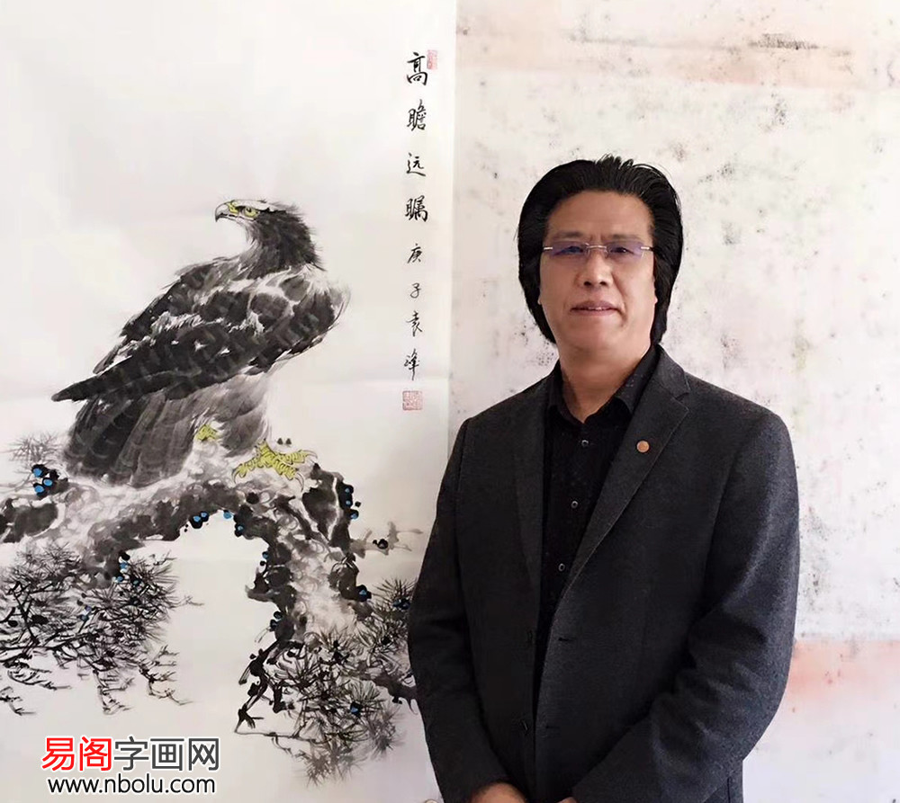 画家袁峰的写意雄鹰,有种惊心动魄的美