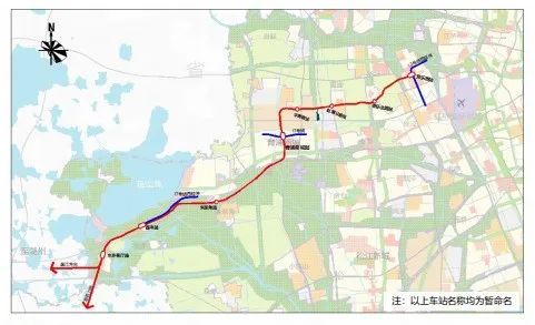 青浦共7站示范区线规划出炉华新重固地铁来了
