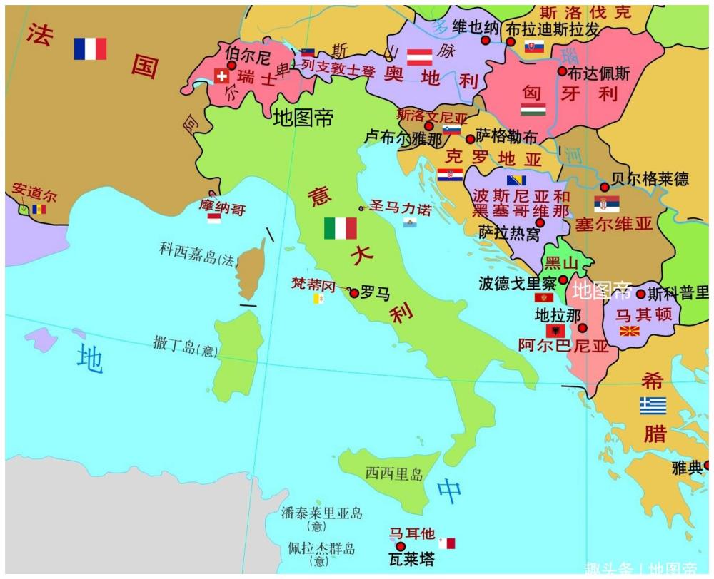地中海和加勒比海有什么共同点沿岸国家多
