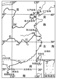 (2)长芦盐场和布袋盐场的分布在区位上的差异是_______.