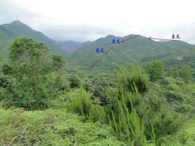 此穴水从面前横过,需下手砂有关拦,后有鬼山乐山撑托.