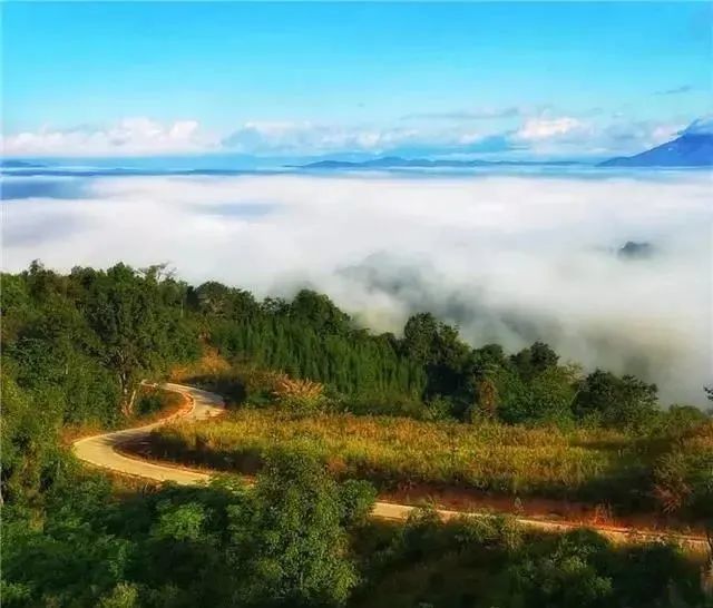 普洱与缅甸的交界处,每年的隆冬和初春时节,是景迈山云海观赏最佳季