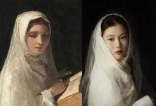 不同学生模仿世界名画走红小学生惟妙惟肖大学生却来搞笑
