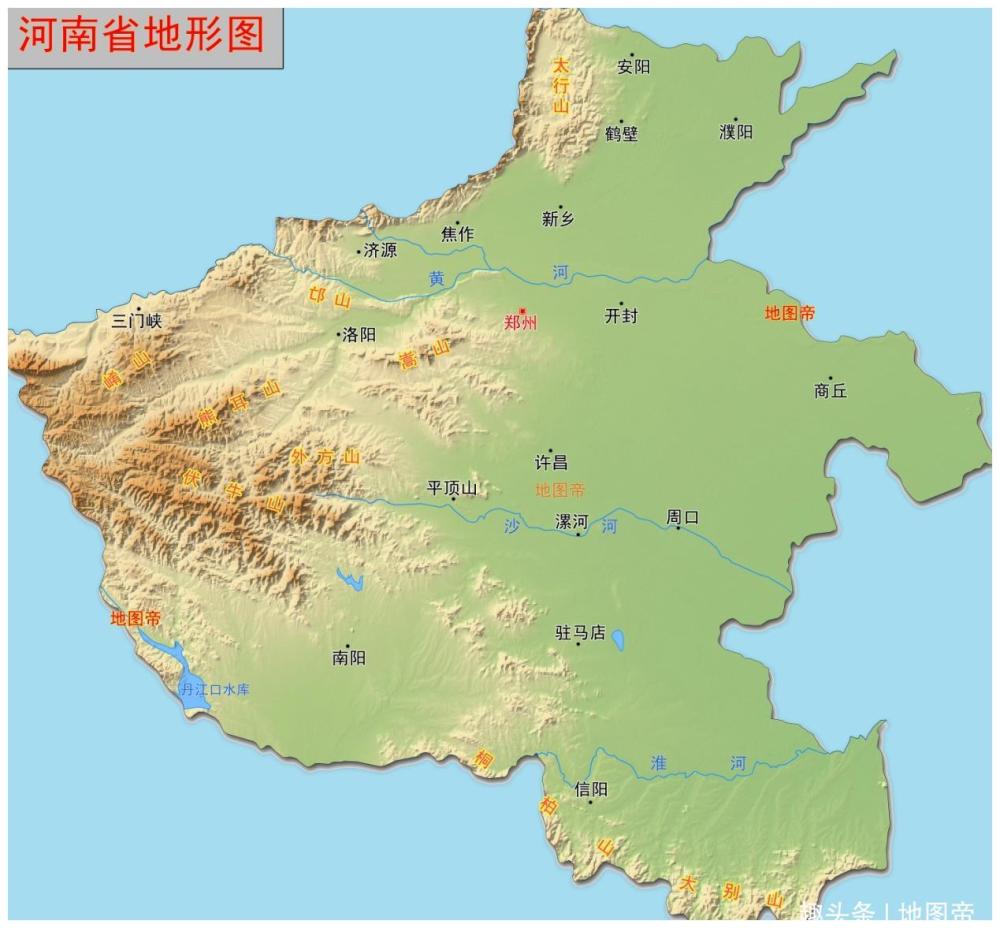 河南省的豫西豫中豫东豫南豫北是如何划分的